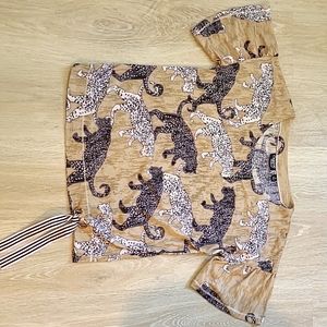 Animal print blouse